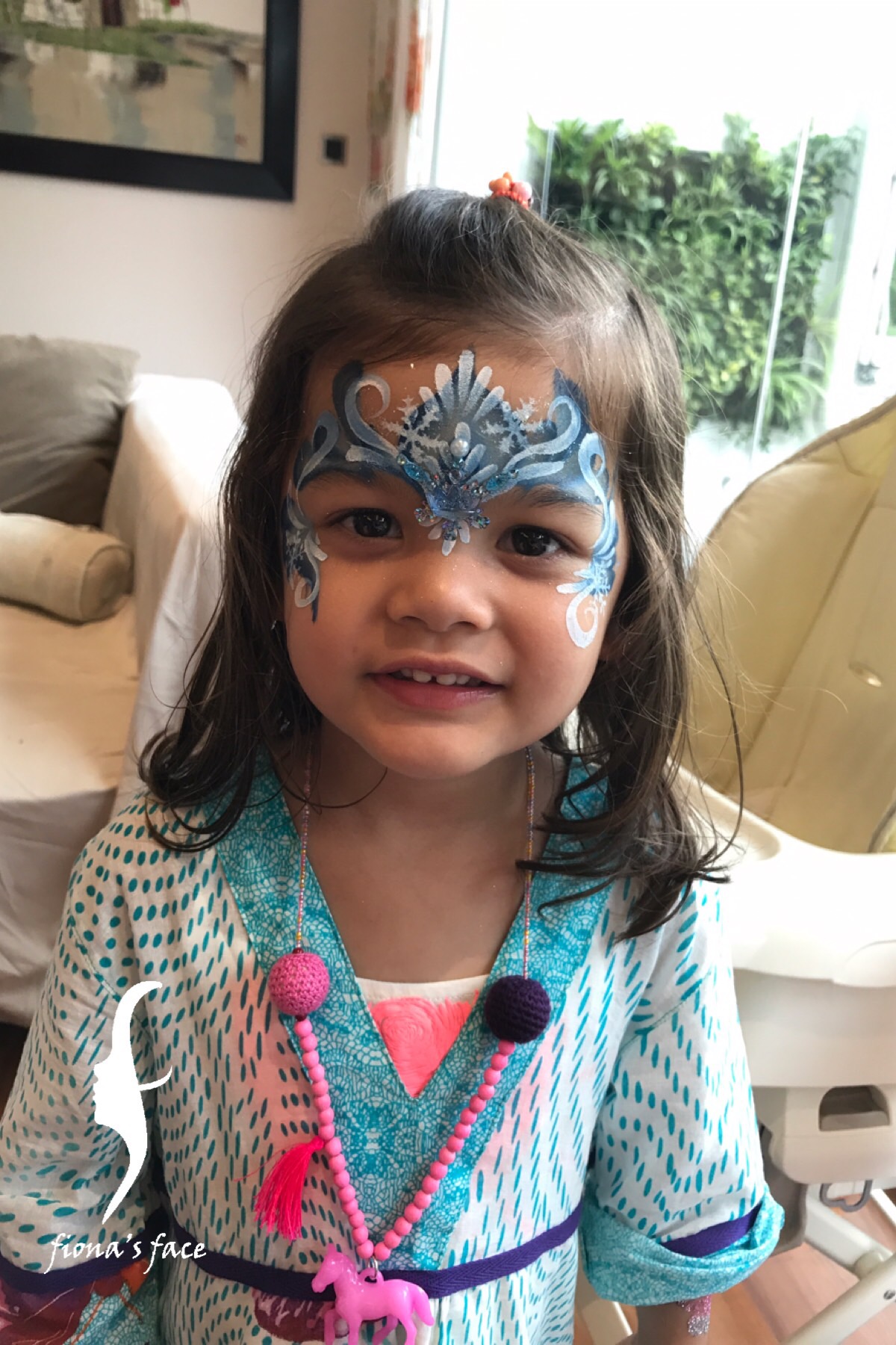 Face painting for Birthday party fiona's face